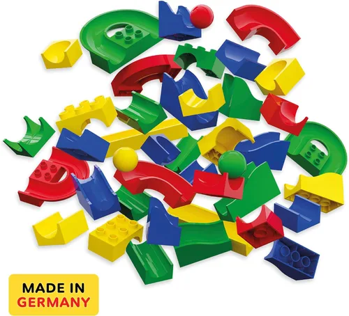 Vista 2 de Hubelino 55 piezas Run Elements - El juego de expansión original Marble Run - Fabricado en Alemania