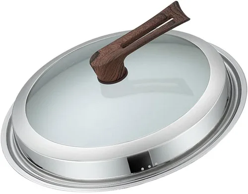 Vista 10 de Luxshiny Tapas de repuesto para utensilios de cocina, cubierta universal para ollas de vidrio para freír