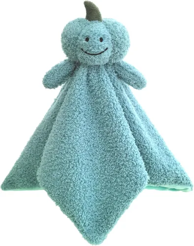 Vista 9 de Manta de seguridad suave de calabaza negra para bebé, manta de felpa con personaje de calabaza, regalo de baby shower/guardería, manta