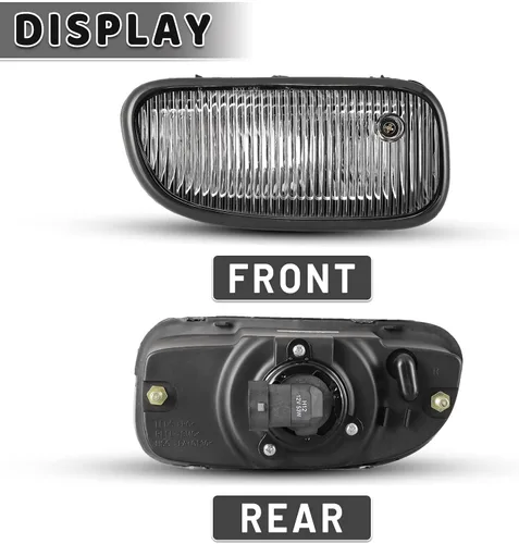 Vista 8 de Luces antiniebla aptas para Jeep Grand Cherokee 1999 2000 2001 2002 2003 con bombillas halógenas 1 par