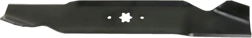 Vista 2 de USA Mower Blades 6 MTD610SBP Elevador alto estándar para MTD Bolens Troy-Bilt Massey Ferguson 942-0610 742-0610 Longitud 19-5/16 pulgadas. Ancho 3