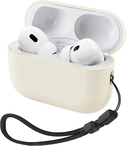 Vista 7 de Funda de silicona líquida para AirPods Pro 2, funda rígida protectora híbrida de triple capa a prueba de golpes compatible con AirPods Pro de 2ª