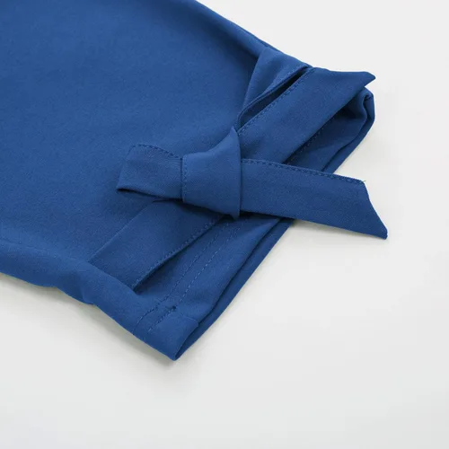 Vista 5 de GRACE KARIN - Pantalón deportivo tipo lápiz para mujer, diseño informal de tiro alto para el trabajo, con lazo y bolsillos