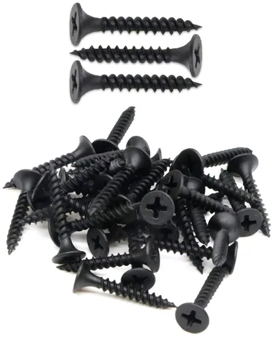 Vista 16 de IMScrews Tornillos Phillips de cabeza plana #6 x 1 para paneles de yeso de rosca fina, tornillo de madera de punta afilada, acero al carbono 1022A
