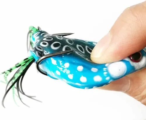 Vista 2 de 5 señuelos de rana Ray Frog Topwater pesca Crankbait señuelos/cebo suave artificial 2.2 in 8G cebo de tubo suave, especialmente para Bass Snakehead