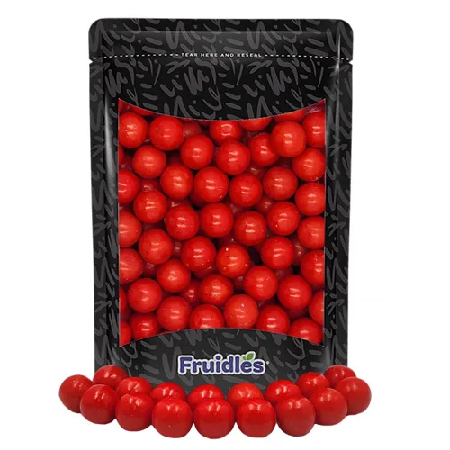 Vista 7 de Fruidles Bolas de chicle de cereza dulce con sabor a frutas, golosinas de caramelo de 1 libra, recambios de tamaño de máquina, certificado Kosher