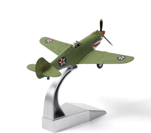 Vista 10 de NUOTIE 1/72 P-40C War Hawk Flying Tigers Fighter Modelo Segunda Guerra Mundial Avión de Guerra Vintage Metal Fundido a Presión Avión Militar