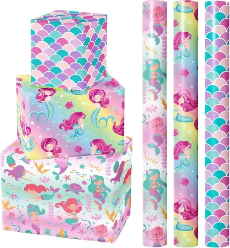Vista 10 de WRAPAHOLIC Papel de regalo de oso para baby shower, mini rollo, 3 rollos, 17 x 120 pulgadas, diseño de oso de aventura en avión y fiesta para baby