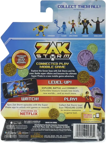 Vista 2 de Zak Storm Crogar Figura de acción a escala de 3 pulgadas con bolsa ciega