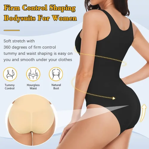 Vista 4 de VVX Body para mujer Control de abdomen, sin costuras, de compresión, levantamiento de glúteos, moldeadores