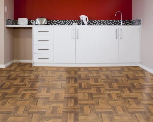 Vista 8 de ACHIM Home Furnishings FTVWD22520 Nexus - Azulejo de vinilo de 12 pulgadas, madera de 3 dedos de roble medio parquet, paquete de 20 unidades, 12