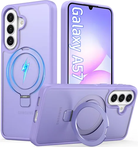 Vista 37 de Oterkin Funda para Google Pixel 10a con soporte magnético de giro de 360° [compatible con MagSafe] [antideslizante] [15 pies] a prueba de golpes