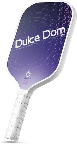 Vista 18 de Dulce DOM Juego de 2/4 palas de pickleball aprobadas por USAPA, 4 bolas de pickleball para interiores y exteriores, raqueta de superficie de fibra