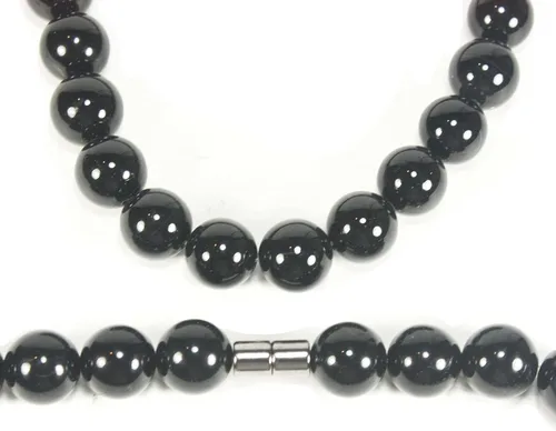 Vista 11 de Collar de ónix para hombre - Joyería de protección de empatía - Collar de protección del karma - Collar de estrangulador con cuentas