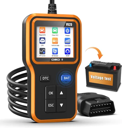 Vista 7 de Escáner OBD2, Bluetooth 5.4, inalámbrico, diagnóstico de automóvil para iOS y Android, prueba de rendimiento, revisión de motor, lector de errores