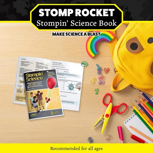 Vista 2 de Stomp Rocket The Original Stompin' Science Book - Uso con kits de lanzamiento de cohetes de juguete Learning Toy Rocket Launcher Kits for Kids
