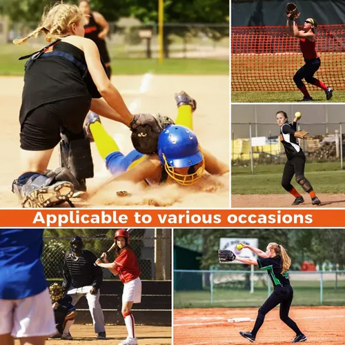 Vista 2 de COOLOMG Pantalones cortos deslizantes de sóftbol para mujer, con relleno, ropa interior de compresión para béisbol lacrosse cricket