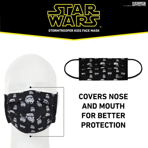 Vista 3 de Mascarilla plisada Kids Stormtroopers - Niños