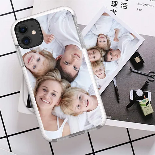 Vista 7 de Styletify Funda de teléfono con foto personalizada para iPhone 11, collages de múltiples imágenes, funda de impacto personalizada a prueba