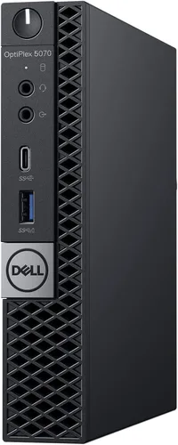 Vista 4 de Dell OptiPlex 5070-Micro, Core i7-9700T 2.0GHz, 16 GB de RAM, unidad de estado sólido de 1 TB, WiFi interna, Windows 11 Pro de 64 bits, (renovado)