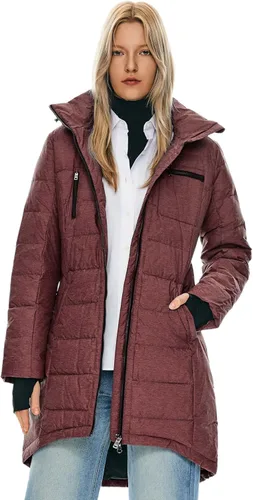 Vista 14 de Orolay - Chaqueta de plumón para mujer, abrigo de longitud media
