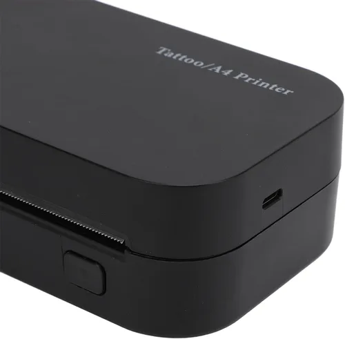 Vista 8 de Ymiko Impresora térmica portátil sin tinta A4 para viajes (negro)