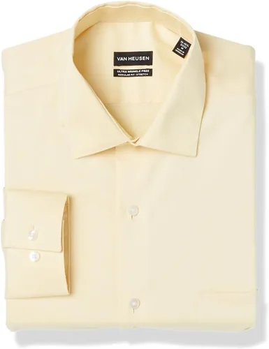 Vista 10 de Van Heusen Camisa de vestir para hombre, ajuste regular, cuello flexible, elástica, sin arrugas