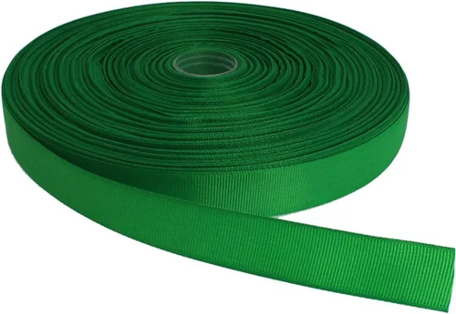 Vista 7 de Cinta de grogrén sólido de 100 yardas cada rollo, 100% poliéster (1/4", beige)
