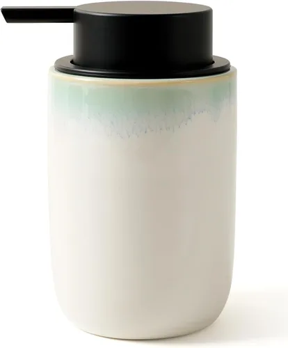 Vista 11 de BosilunLife Dispensador de jabón de espuma – Dispensador de espuma de cerámica para lavado de manos para baño, dispensador de jabón pequeño moderno