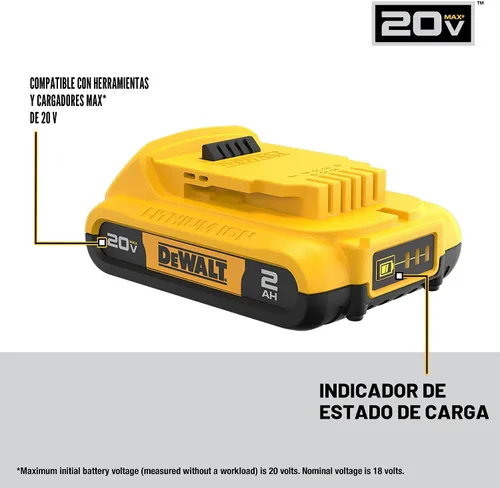 Vista 5 de DEWALT 20V MAX Cordless Drill Driver and Oscillating Multi-Tool Combo Kit with 2 x 2 Ah Batteries and Charger, Blade and Workbag (DCK251D2)