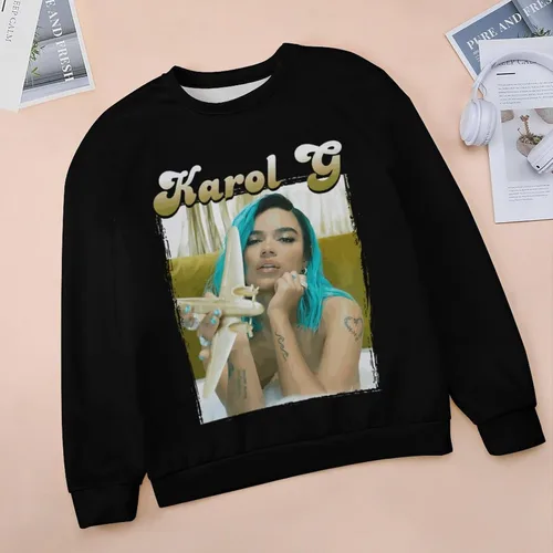 Vista 3 de PAPERBAGS Sweatshirt Womens Graphic Crewneck Long Sleeve Sweatshirts Casual Pullover Tops