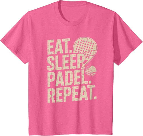 Vista 41 de Camiseta Eat Sleep Padel Repeat Padel Jugador de Tenis