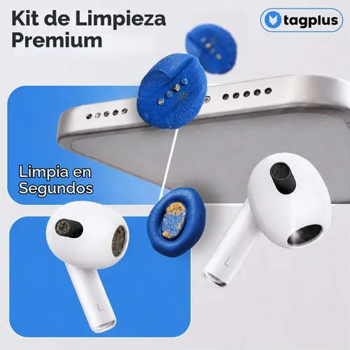 Vista 2 de Kit de limpieza para Airpod + herramienta de limpieza profesional, compatible con kit de limpieza de auriculares para iPhone, kit de limpieza