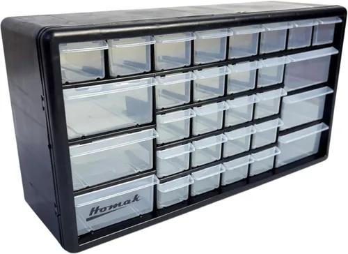 Vista 9 de Homak 12 cajones piezas de plástico organizador