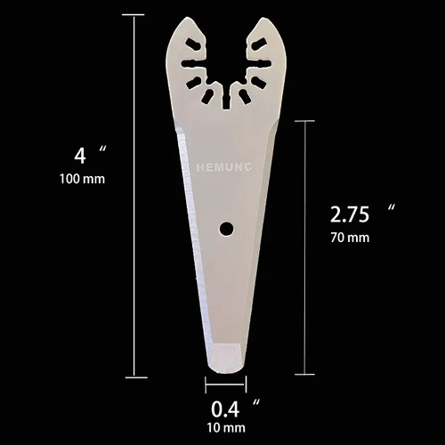 Vista 2 de 10 cuchillas de raspador de herramientas oscilantes de ajuste universal multiherramienta, compatibles con Dewalt Dremel Rockwell Makita Bosch Fein