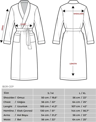 Vista 7 de Cacala - Bata de baño con capucha, tejido pestemal, 100% algodón turco, kimono unisex