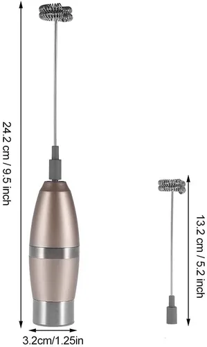 Vista 3 de TOPINCN Espumador de leche de acero inoxidable Eléctrico Ordeñador de alta velocidad Máquina de espuma de mano Mezclador de bebidas Mezclador