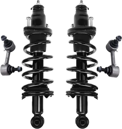 Vista 72 de Detroit Axle - 4 barras estabilizadoras de puntales delanteros para Kia Forte Koup 10-13 12-13 Forte5, puntales y barras estabilizadoras de resorte