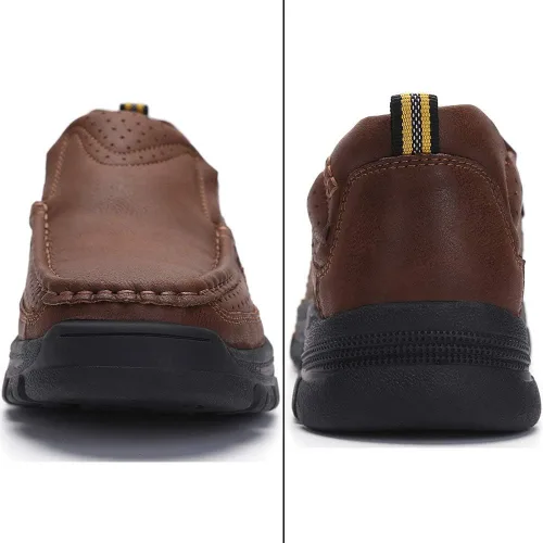 Vista 3 de Venshine Mocasines casuales para hombre, zapatos de piel para caminar