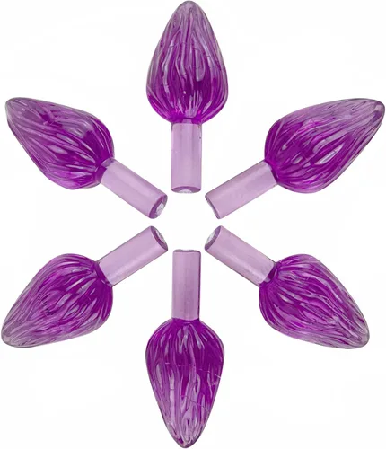 Vista 11 de National Artcraft Adornos de luz grandes de cerámica estilo giro para árbol de Navidad, paquete de 25 unidades (aguamarina)
