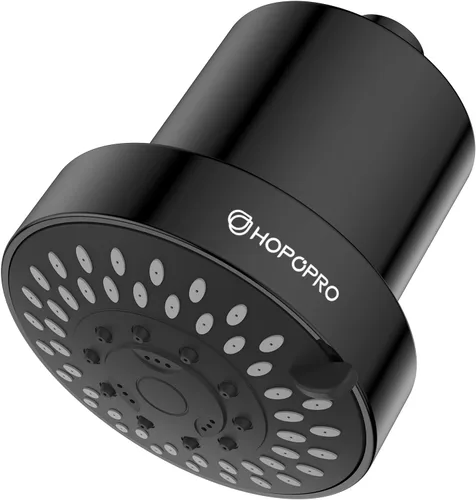 Vista 20 de Cabezal de ducha filtrado con 5 modos, HOPOPRO - Cabezal de ducha de alta presión con filtro, cabezal de ducha fijo 2 en 1 para agua dura, elimina