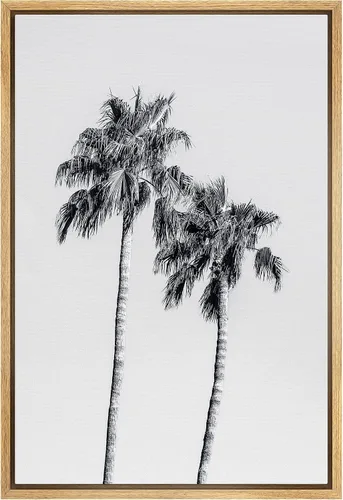 Vista 11 de SIGNWIN Lienzo enmarcado para pared, bosque blanco y negro, pino, ilustraciones de naturaleza silvestre, arte moderno, rústico, decorativo