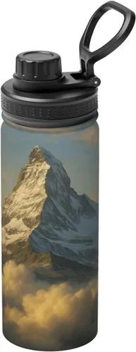 Vista 10 de Scarlet Eye Printed Insulated Water Bottle, 18oz Stainless Steel Funny Travel Mug, Leakproof Hot & Cold for Sports, Gym, Hiking
