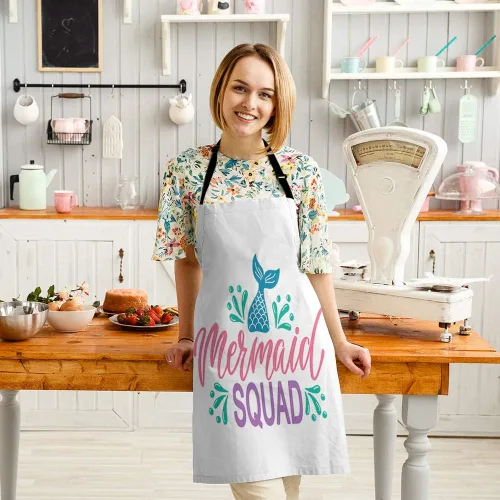Vista 3 de HGOD DESIGNS Delantal de cocina de frutas para mujeres y hombres para cocinar, jardinería, baberos ajustables para el hogar, tamaño adulto