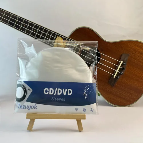 Vista 7 de 100 fundas para CD y DVD, fundas antiestáticas de plástico transparente para almacenamiento de CD y DVD Mini LP de 5 pulgadas