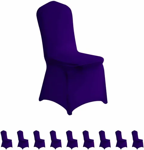 Vista 42 de LZY 6 piezas Fundas de Silla de Spandex Elásticas Fundas Deslizables para Fiestas de Boda, Fundas de Decoración de Sillas de Comedor y Banquete Negro