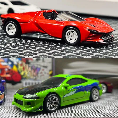 Vista 5 de WAVEIST Ruedas Hot 1/64 para modelos de automóviles 1:64 (galvanizado dorado, 10 juegos/1 caja), deportivo, JDM, musculoso, estilo todoterreno