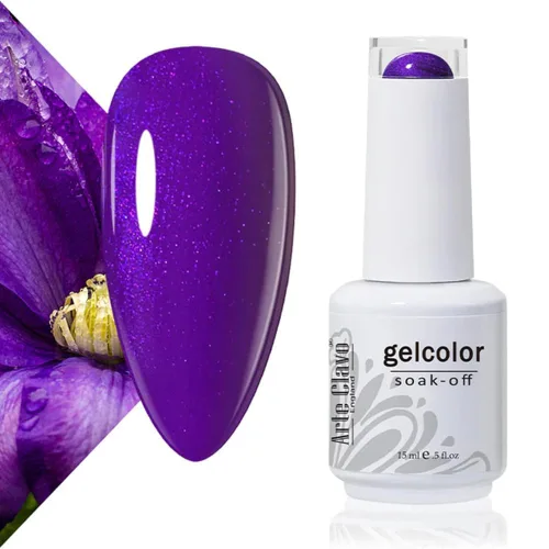 Vista 63 de Arte Clavo Pearlescent Nude Gel Nail Polish 15ml - HEMA Free Soak off UV LED Nail Gel for Manicure, DIY Nail Art, Home Salon Use 11029