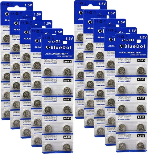 Vista 9 de BlueDot Trading AG13 batería de botón LR44, BDT-AG13-10, 1, 1