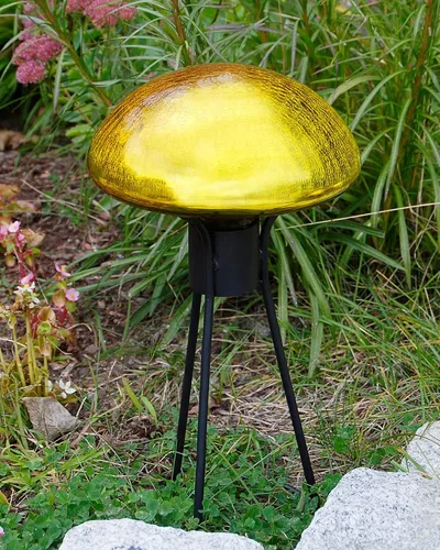 Vista 5 de ACHLA Designs Trestle II Gazing Globe Stand, 14 pulgadas, acabado de recubrimiento en polvo negro